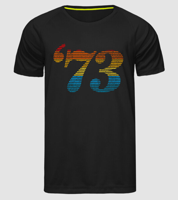 Retro Birthday 1973 model negru pe tricou