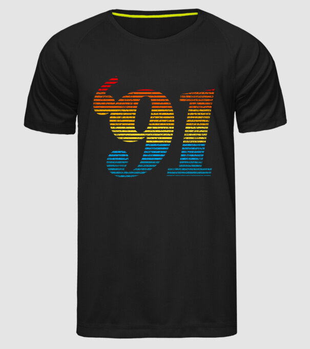 Retro Birthday 1991 model negru pe tricou
