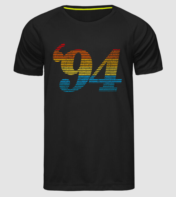 Retro Birthday 1994 model negru pe tricou