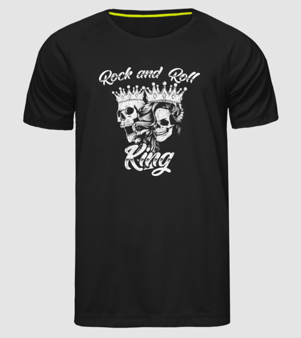 RNR KING model negru pe tricou