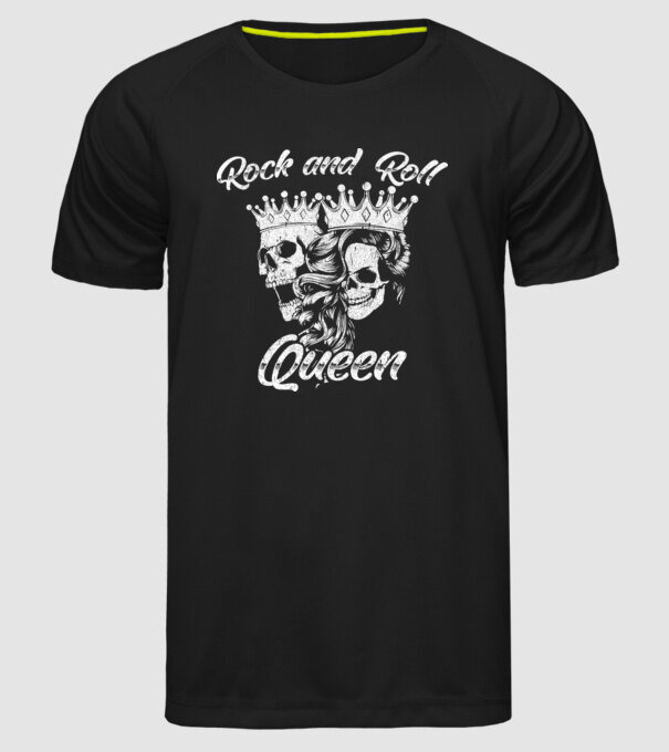 RNR QUEEN model negru pe tricou