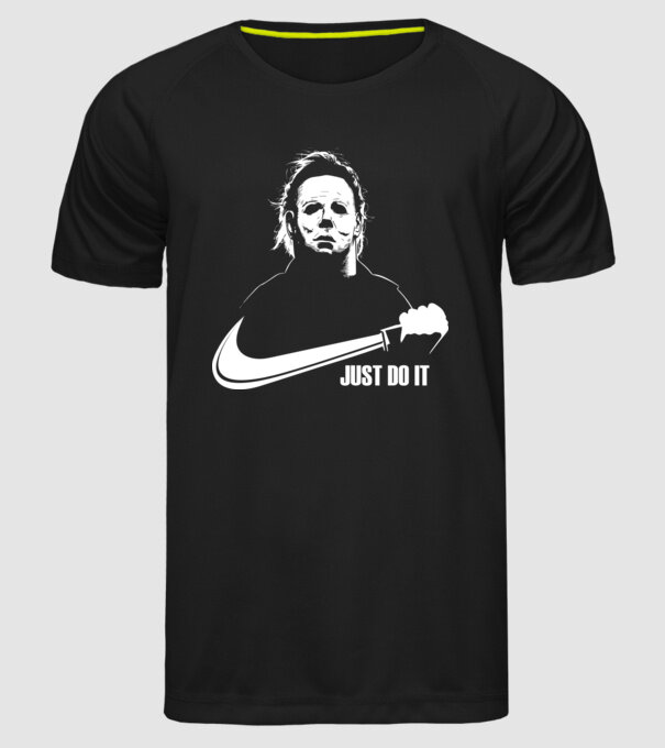 Serial killer model negru pe tricou