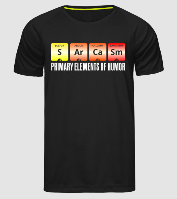 Sarcasm model negru pe tricou