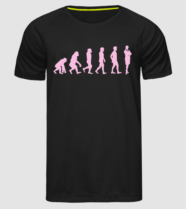 femeie de afaceri evoluție model negru pe tricou