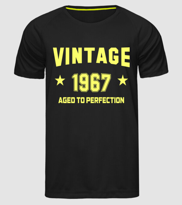 Vintage - 1967 model negru pe tricou