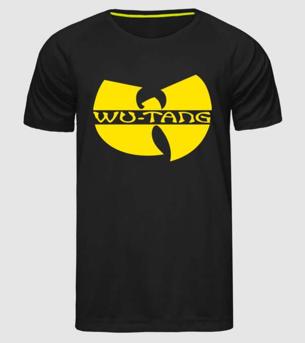 wu tang logo model negru pe tricou