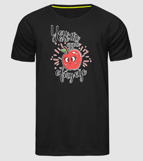You drive me bananas you are the apple of my eye model negru pe tricou