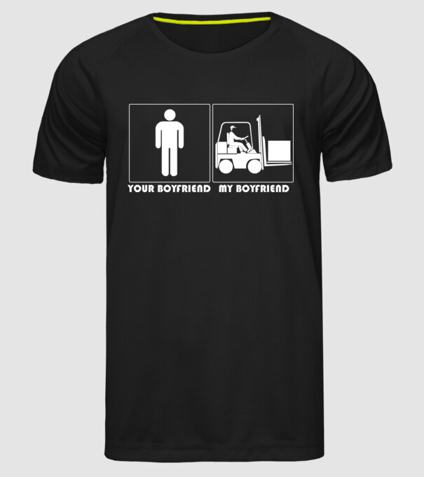 Your BYFRND MBYFRND model negru pe tricou