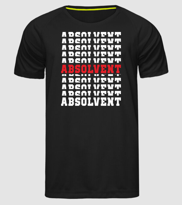 absolvent 2022 model negru pe tricou
