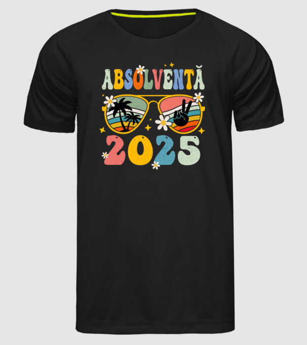 Absolventă 2025 model negru pe tricou
