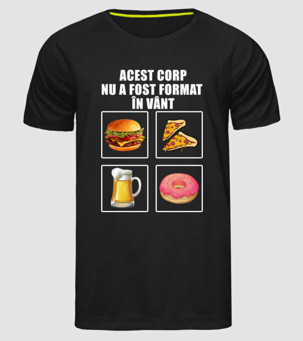 acest corp nu a fost format în vânt model negru pe tricou