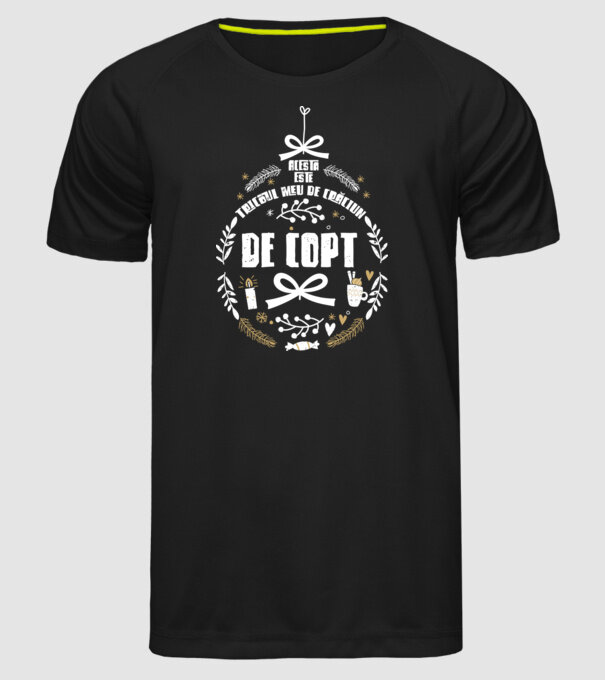acesta este tricoul meu de Crăciun_de copt model negru pe tricou