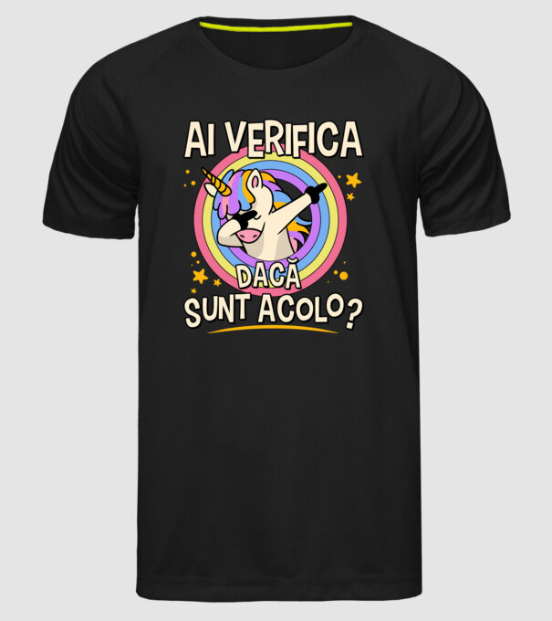 Ai verifica dacă sunt acolo? model negru pe tricou