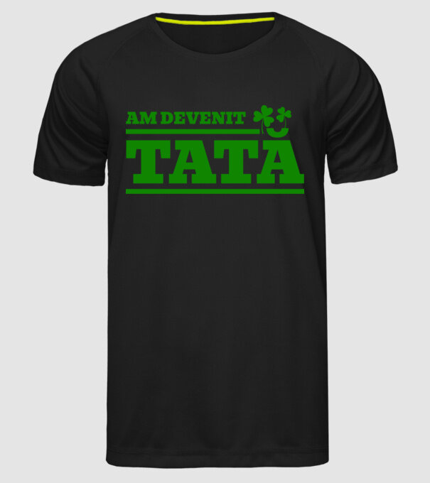 am devenit tată model negru pe tricou