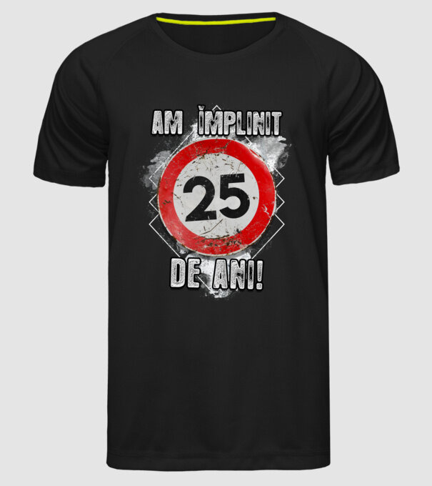 Am împlinit 27 de ani! model negru pe tricou