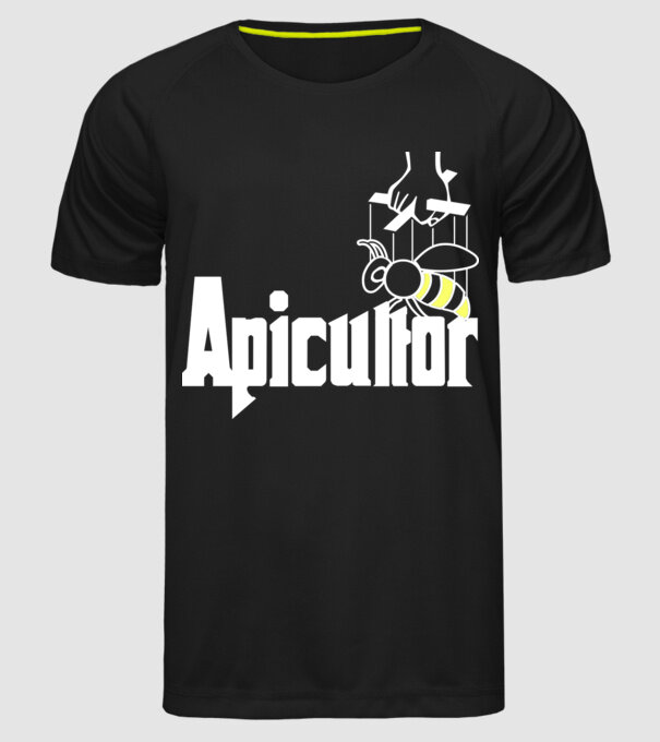 apicultor model negru pe tricou