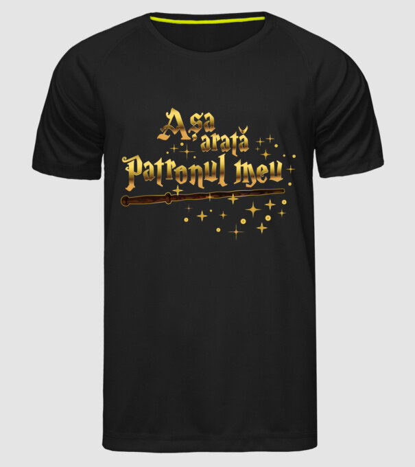 Așa arată patronul meu model negru pe tricou