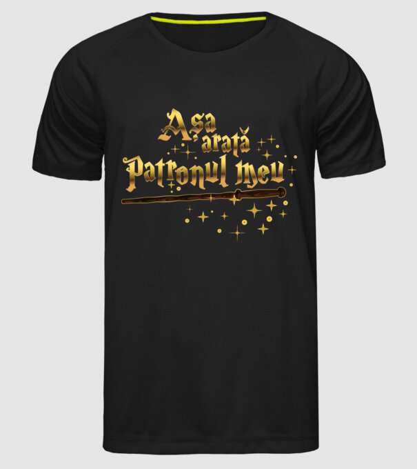 Așa arată patronul meu model negru pe tricou