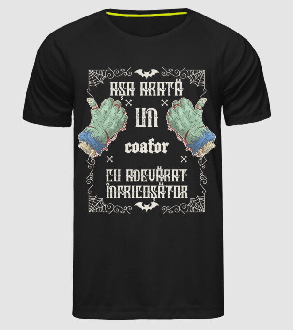 Așa arată un COAFOR cu adevărat înfricoșător model negru pe tricou