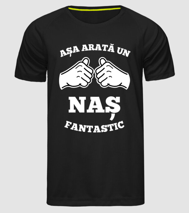 Așa arată un naș fantastic model negru pe tricou
