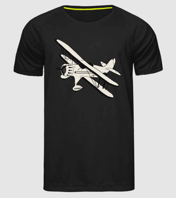 Avioane model negru pe tricou