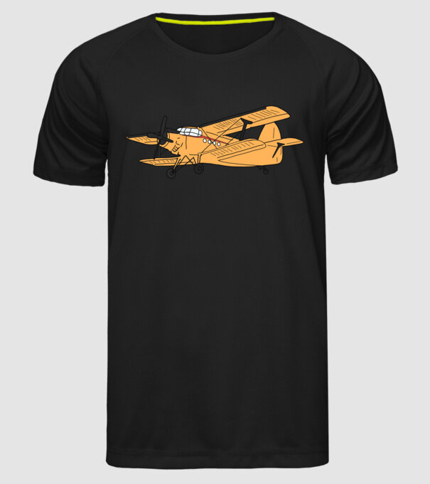 Avioane model negru pe tricou