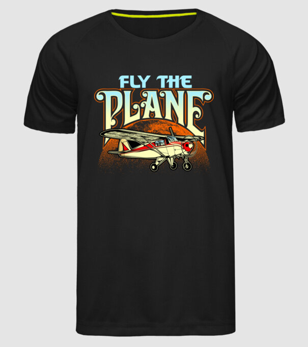 Avioane model negru pe tricou