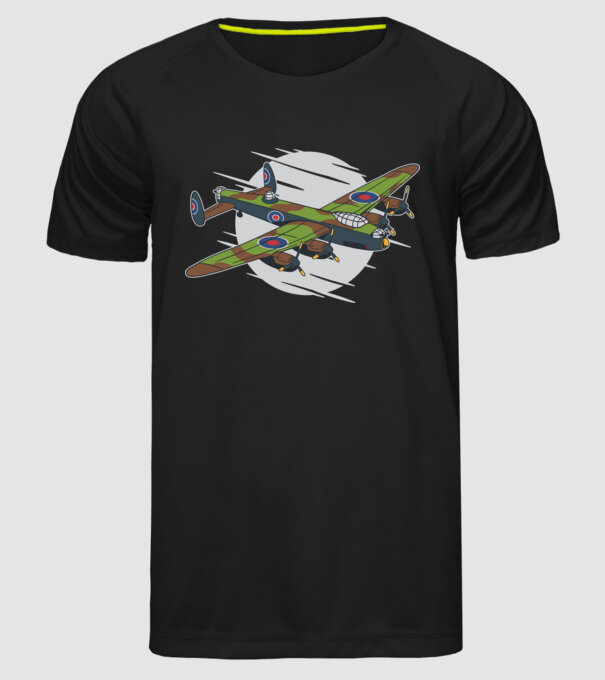 Avioane model negru pe tricou