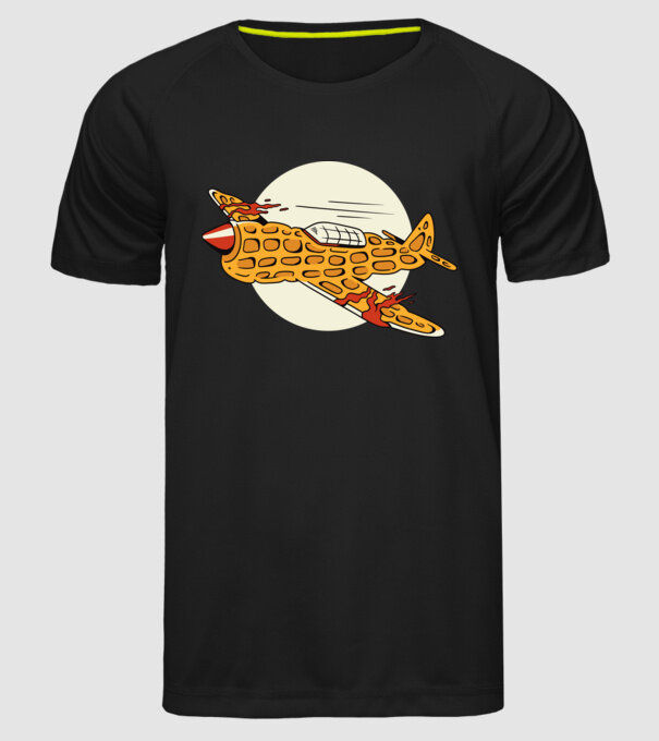 Avioane model negru pe tricou
