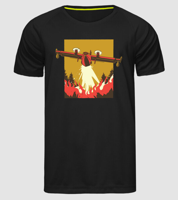 Avioane model negru pe tricou
