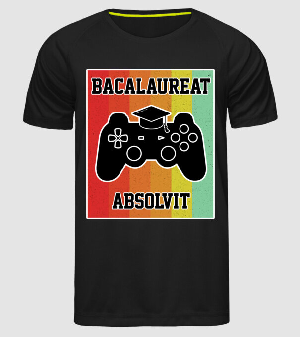 bacalaureat absolvit model negru pe tricou