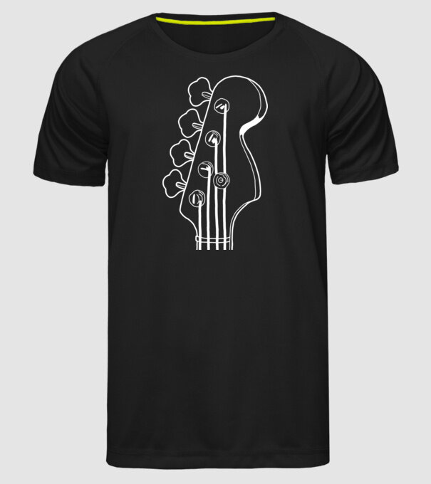 bass model negru pe tricou