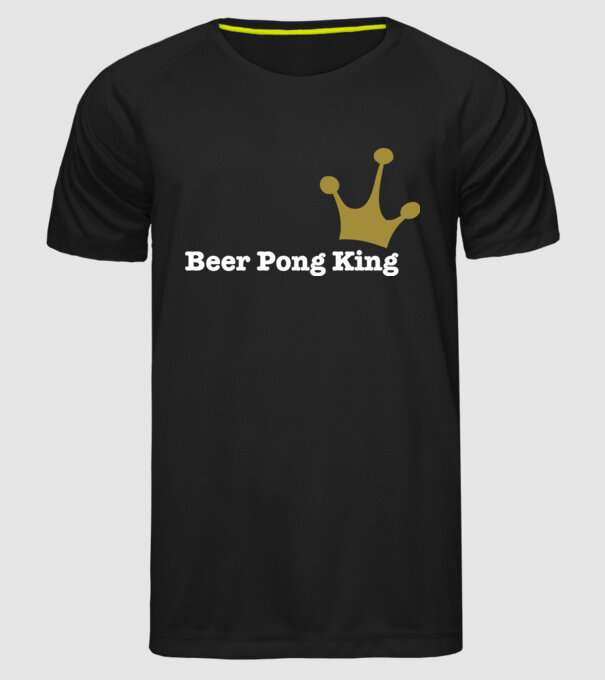 Beerpong model negru pe tricou