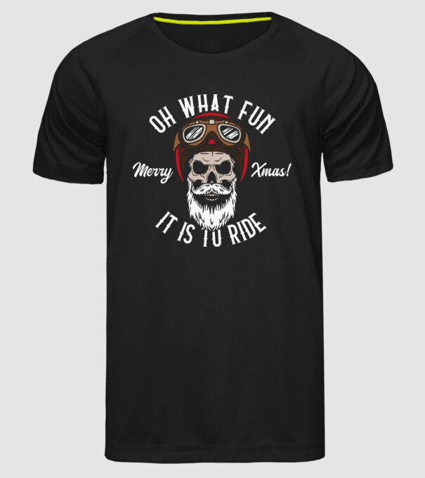 Biker Skull model negru pe tricou