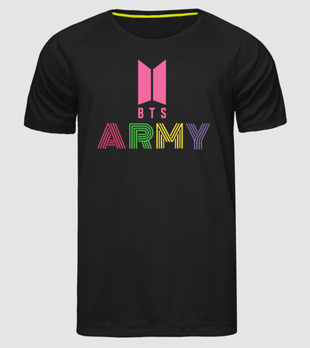 BTS ARMY model negru pe tricou