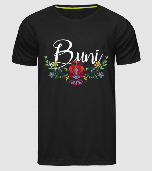 Buni model negru pe tricou