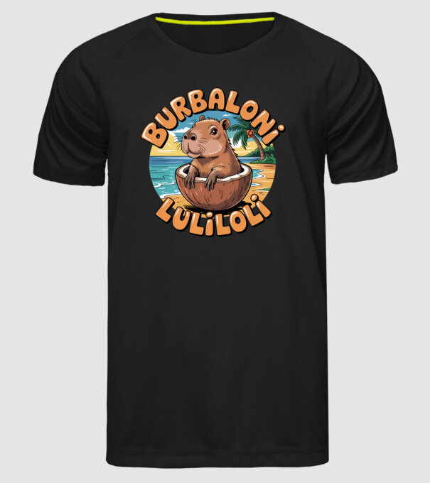 Burbaloni Luliloli model negru pe tricou