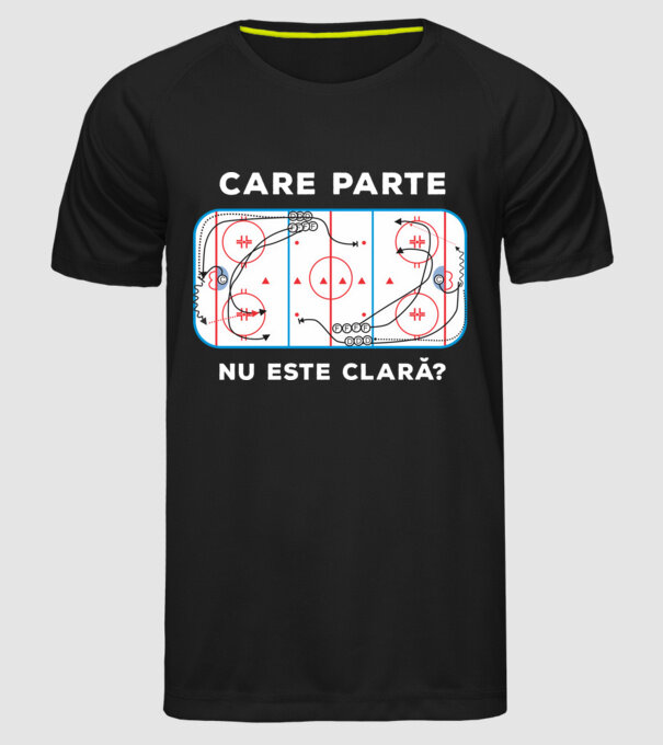 Care parte nu este clară? model negru pe tricou