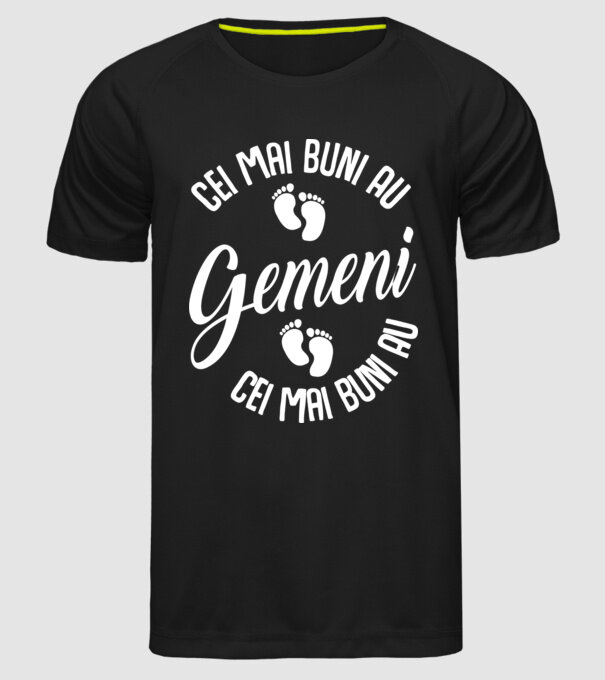 Cei mai buni au gemeni model negru pe tricou