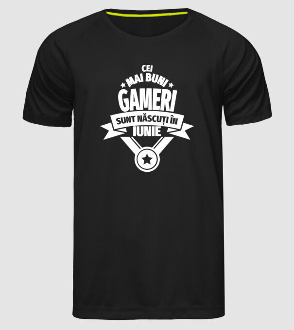 Cei mai buni gameri sunt născuți în iunie model negru pe tricou