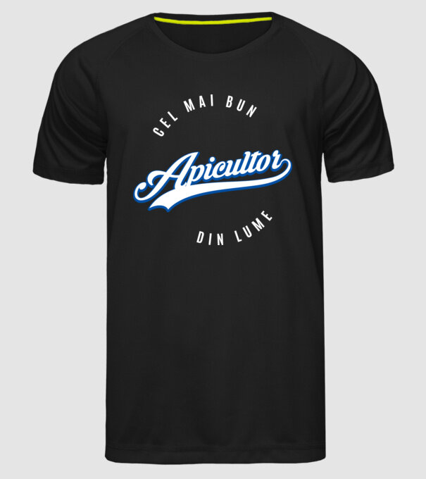 Cel mai bun APICULTOR din lume model negru pe tricou