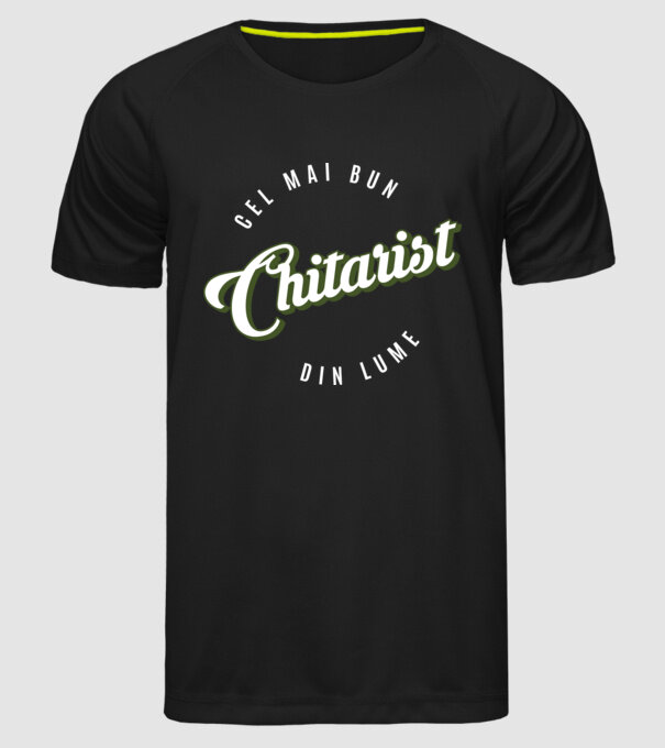 Cel mai bun Chitarist din lume model negru pe tricou