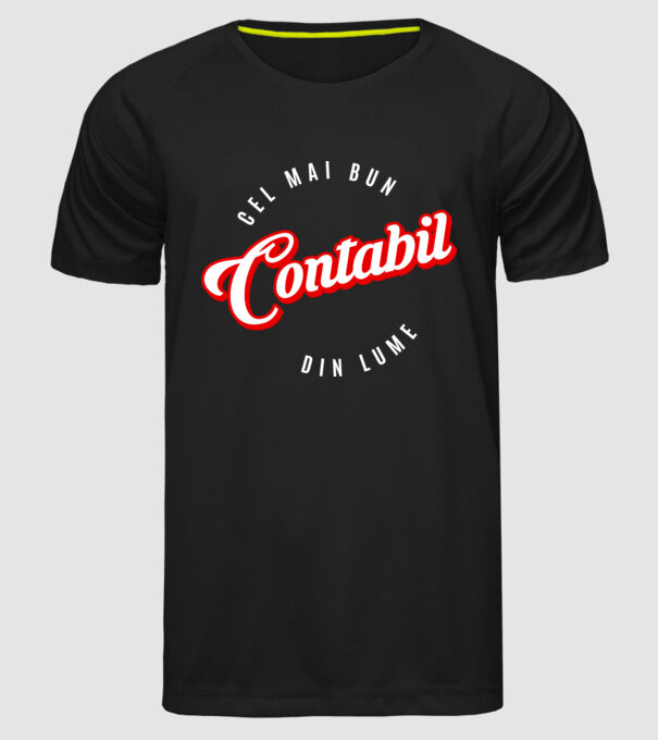 Cel mai bun CONTABIL din lume model negru pe tricou