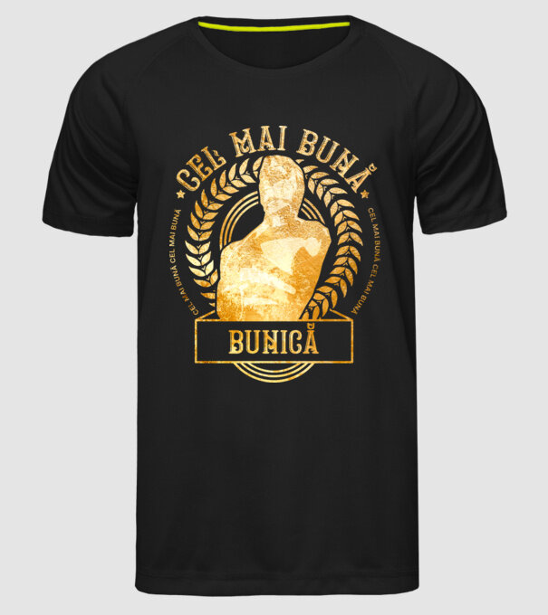 Cea mai bună bunică model negru pe tricou