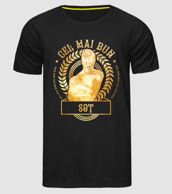 cel mai bun soț model negru pe tricou