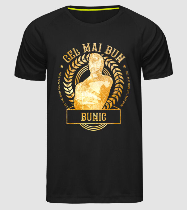Cel mai bun bunic model negru pe tricou