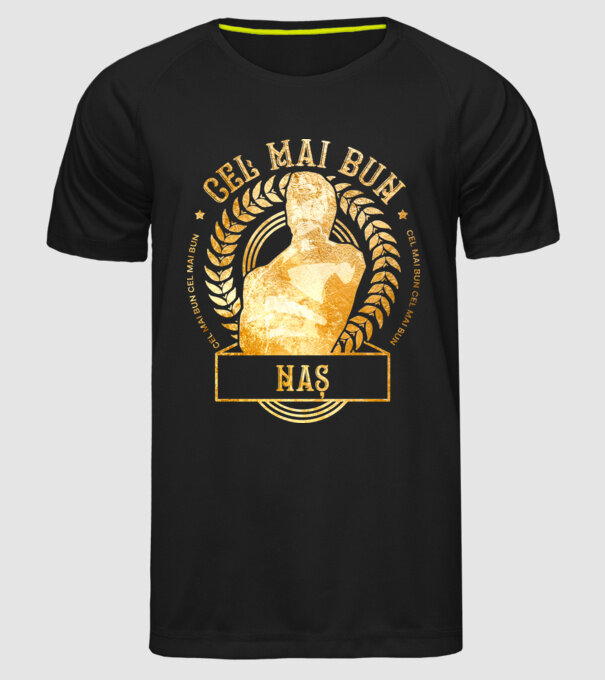 Cel mai bun naș model negru pe tricou
