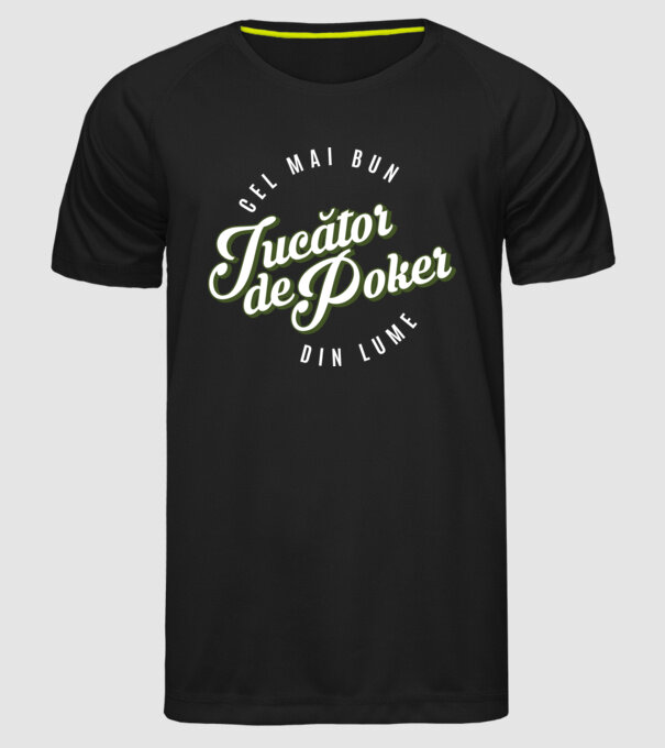 Cel mai bun Jucător de poker din lume model negru pe tricou