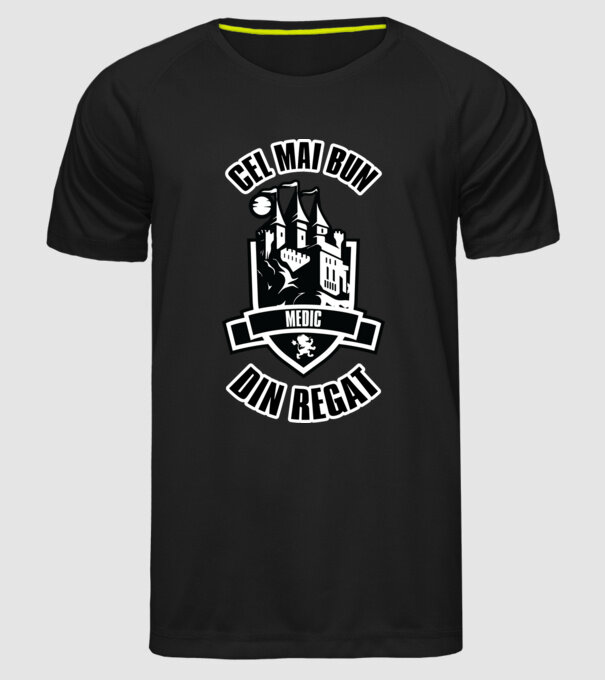 Cel mai bun medic din regat model negru pe tricou