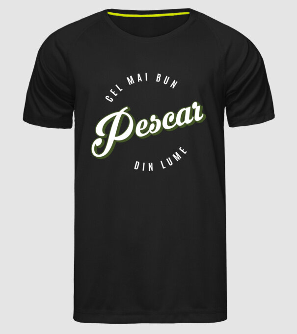 Cel mai bun Pescar din lume model negru pe tricou